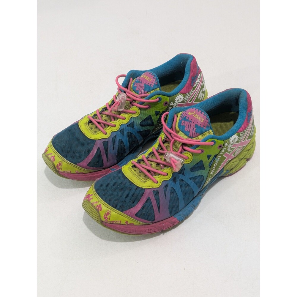 Asics Gel-Noosa Tri 9 Women's Running Shoes T458N Size 7.5 Triathlon Multicolor